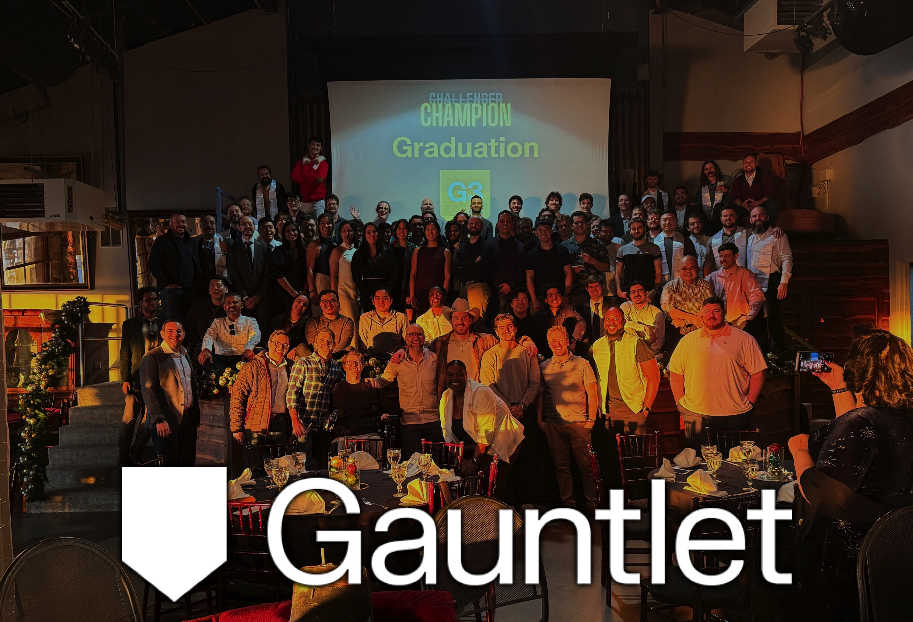 Ryan Zernach at Gauntlet AI graduation, December 2025